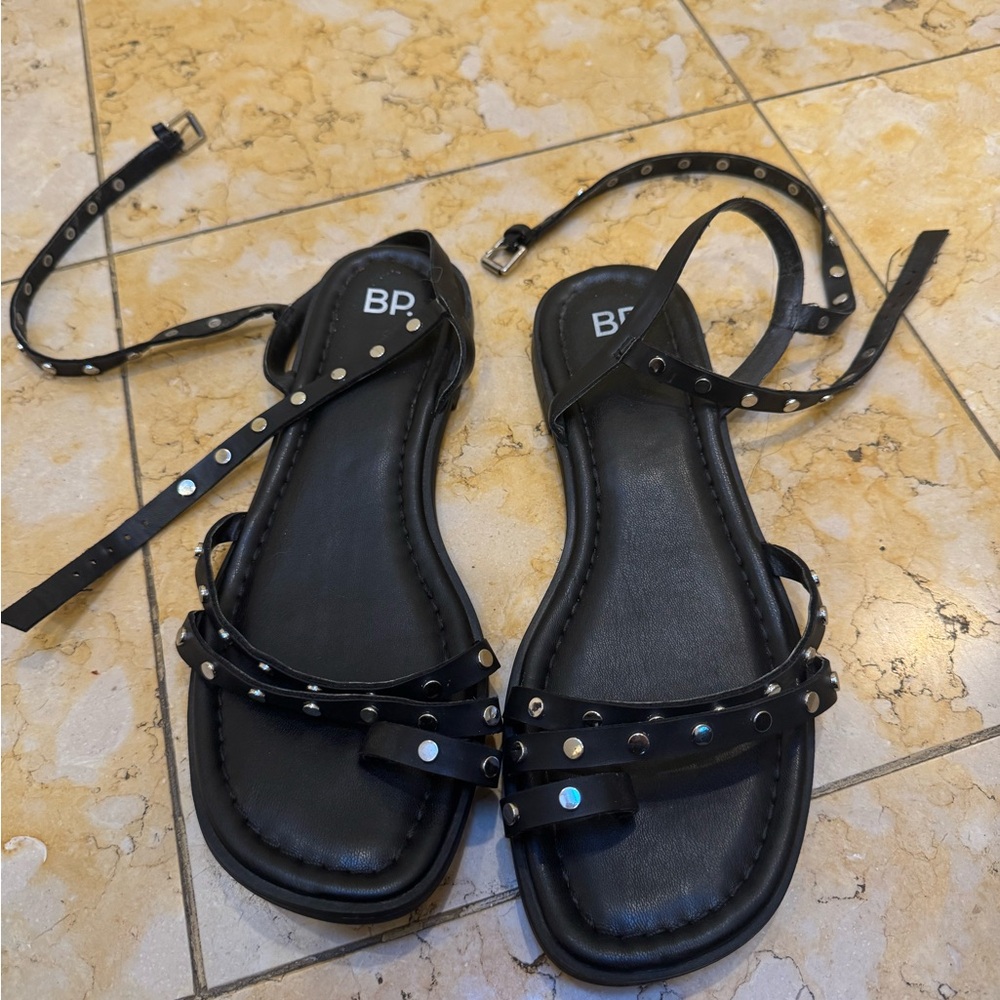 BP Black Strappy Sandals